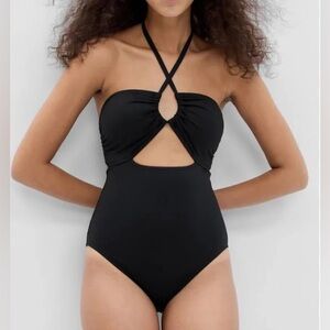 Gap Haltered Cutout One Piece Bathing Suit